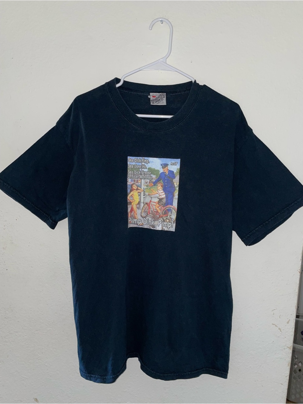 VINTAGE 90s NC-17 “See Dick Pimp” Graphic Tee - Rare Collector Item